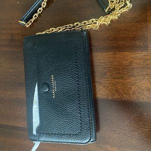 Marc Jacobs Leather Wallet On Chain Crossbody Bag